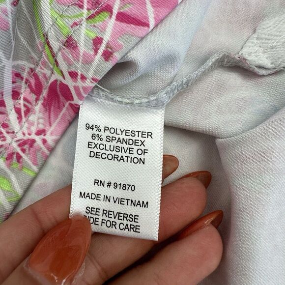 Pebble Beach Dry-Luxe Performance Multicolor Sleeveless Polo 1/4 Zip Neck XL - Picture 6 of 9